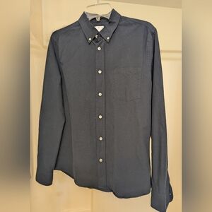 Men's Dark Navy Button Down Shirt